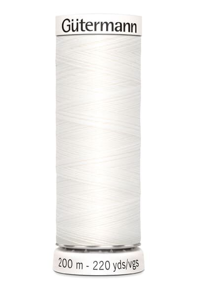 Gütermann Allesnäher, Nähgarn, 200m, weiß, Farbe 800