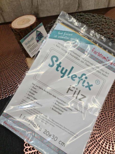 Stylefix-Filz, Filzplatte, Farbenmix, ca. 20 cm x 30 cm