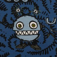 Happy Metal by Steinbeck, Swafing, Jersey Baumwolle, Roboter, blau