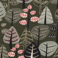 Steinbeck *Woody*, Jersey Baumwolle, Swafing, Bäume, dunkelgrau