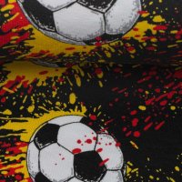 Steinbeck *Fußball*, Swafing, Jersey Baumwolle, Panel ca. 65 cm, Fußballer, schwarz