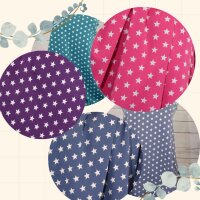 Jerseystars, Jersey Baumwolle, Sterne, 1 cm