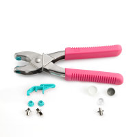 Prym Love Vario-Zange mit Loch-/Color Snaps Werkzeug pink