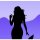 Wild Shadows by lycklig design, Jersey Baumwolle, Swafing lila/Meerjungfrau