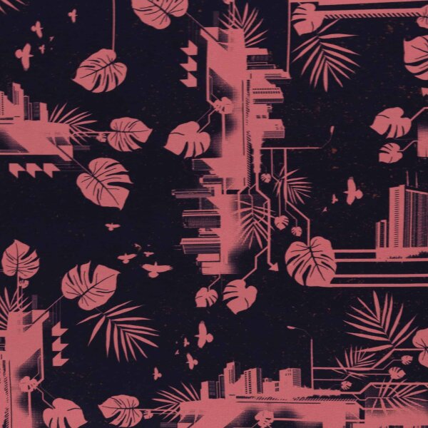Urban Jungle by Thorsten Berger, Baumwolljersey, Swafing koralle