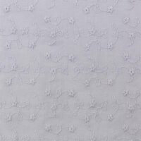 Simone, Baumwolle Webware, Swafing, Stickerei, Blumen rauchblau 1259