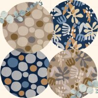 Canvas, Hemmers Itex, Kreise, Floral