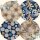 Canvas, Hemmers Itex, Kreise, Floral