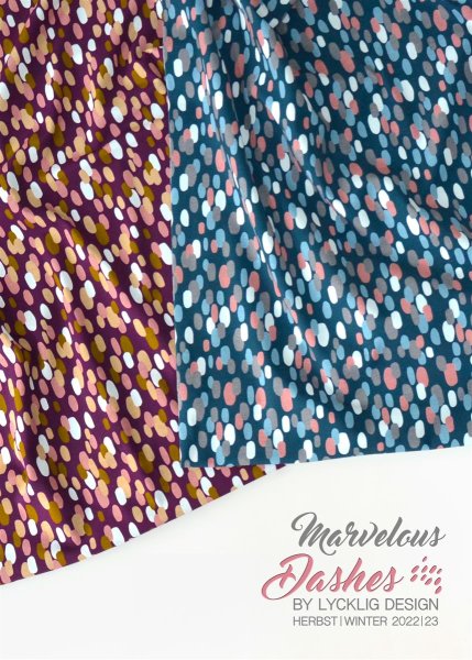 Marvelous Dashes by lycklig design, Jersey Baumwolle, Swafing, Farbtupfer