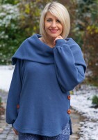 Skadi, Baumwoll-Strick-Stoff, Swafing, uni jeansblau HW22/23