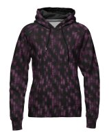 Montreal, Sweat angeraut, Swafing, geometrisches Design, Striche schwarz/lila