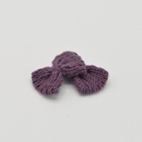 Schleifen, Strickoptik, 5cm  x 3 cm Mauve - 450