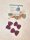 Schleifen, Strickoptik, 5cm  x 3 cm Mauve - 450