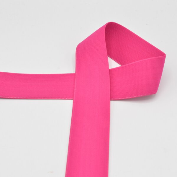 Elastic Tape, Elastic-Bund, Gummiband, 40 mm fuchsia - 517