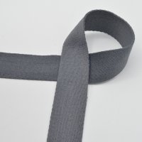 Gurtband, weich, 40 mm grau - 562