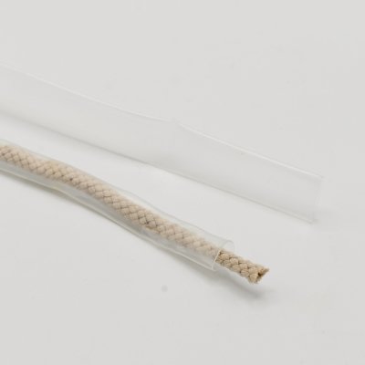 Schrumpfschlauch für Kabelenden, 1 m,  transparent.10 mm