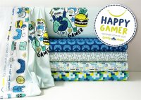Happy Gamer by lycklig design, Jersey Baumwolle, Swafing, geometrische Formen, bunt