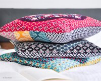 Pillow Party by Jolijou, Canvas, Swafing, DIY Panels Bunt/Schwarz 659-299