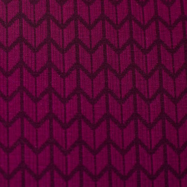Cozy Small Knit  by Lycklig Design, Modal-French-Terry, Swafing, Strickoptik beere 933
