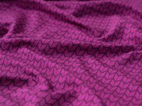 Cozy Small Knit  by Lycklig Design, Modal-French-Terry, Swafing, Strickoptik beere 933