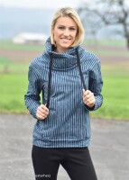 Wood Print Stripes by Thorsten Berger, French Terry, Swafing,  Holzstempellook smaragd