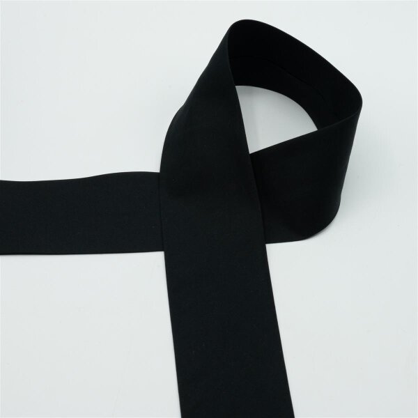 Schrägband, Baumwolle, Einfassband, 60/30 mm, uni schwarz 569