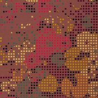 Decode by Bienvenido Colorido, French Terry, Swafing, Bordüre, Pixel terracotta