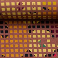 Decode by Bienvenido Colorido, French Terry, Swafing, Bordüre, Pixel terracotta