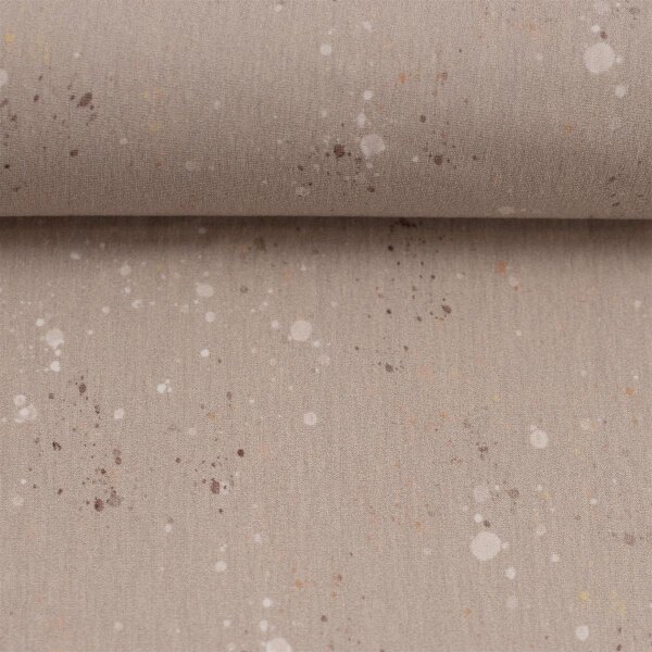 Küstenliebe by Christiane Zielinski, Jersey Baumwolle, Swafing, Sprenkel beige 170