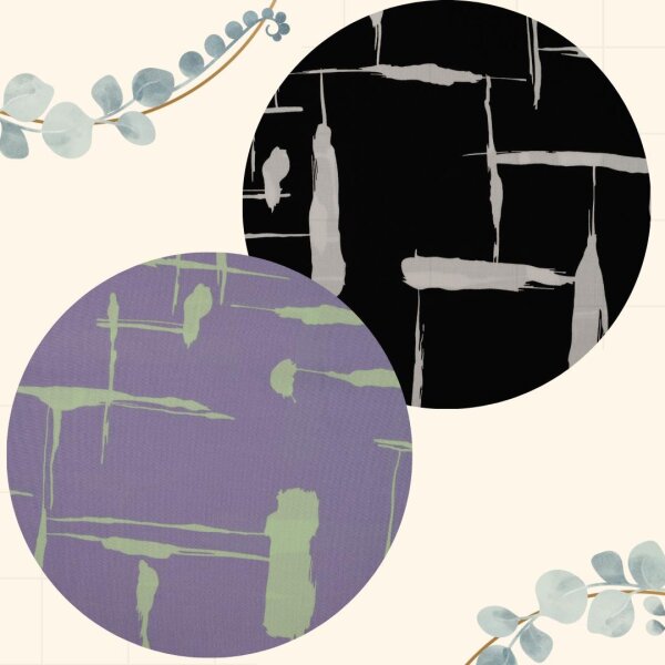 Chally, Viskose Webware, Farbstreifen