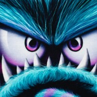 Halloween Tales  by Thorsten Berger, French Terry, Swafing, Panel ca. 0,85 m, Monster Moods, violett