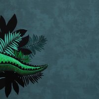 Sea You Later by Thorsten Berger, Jersey Baumwolle, Swafing,  Panel  ca. 80 cm, Krokodil, jeansblau