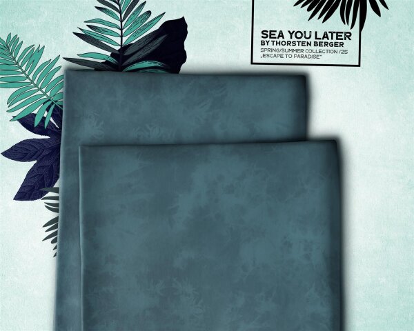 Sea You Later by Thorsten Berger, Jersey Baumwolle, Swafing,  Allover, Struktur, jeansblau