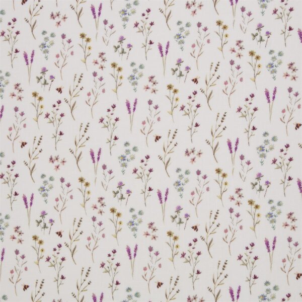 Wild Meadow by Christiane Zielinski, Swafing, Double Slub Musselin, weiß