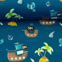 Ahoi!  by mrs. Mint design, Baumwolljersey, Swafing, petrolblau