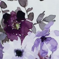 Lena, Jersey Baumwolle, Swafing, Aquarellblumen, flieder