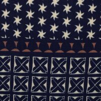 Molina by Bienvenido Colorido, Viskose Webware , Swafing, Bordüre, blau