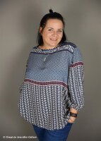 Molina by Bienvenido Colorido, Viskose Webware , Swafing, Bordüre, blau