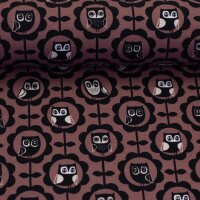 Woo Hoo Owls by Bienvenido Colorido, French Terry, Swafing, Eulen, altrosa