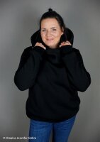 Hanni, Sweat angeraut, Heavy Sweat, Swafing, uni  schwarz 299