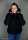 Hanni, Sweat angeraut, Heavy Sweat, Swafing, uni  schwarz 299