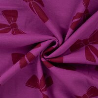Sweat &bdquo;Schleifen&ldquo; angeraut, QJUTIE, pink
