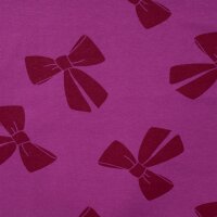 Sweat &bdquo;Schleifen&ldquo; angeraut, QJUTIE, pink
