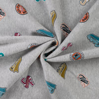 Sweat "College Patches&ldquo; angeraut, QJUTIE, grau