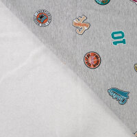 Sweat "College Patches“ angeraut, QJUTIE, grau
