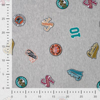 Sweat "College Patches“ angeraut, QJUTIE, grau