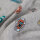 Sweat "College Patches“ angeraut, QJUTIE, grau