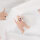 Flanell "Golden Retriever Puppys“, QJUTIE, ecru