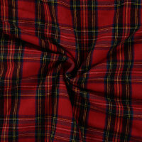 Baumwoll "Brushed Check Finn&ldquo;, QJUTIE, Tartan rot