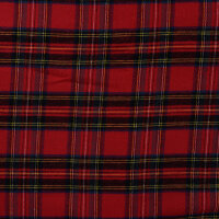 Baumwoll "Brushed Check Finn&ldquo;, QJUTIE, Tartan rot